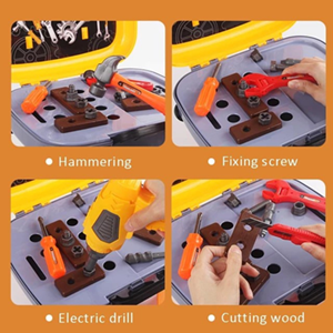 ست جعبه ابزار کارگاهی 4 در 1 کیفی کودک Tools Case 4 in 1-اسباب بازی مشاغل